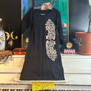 Tunic Dress by Ay Lelum First Nations Design Sz Medium Vintage